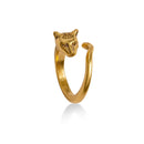 Egyptian Cat Ring- Gold Finish