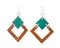 Irel Square Wooden Earrings