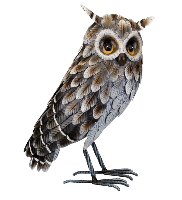 Grey Horned Owl Standing