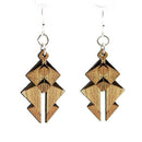 Egyptian Pyramid Wooden Earrings