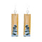 Stacked Stones Bamboo Wooden Earrings