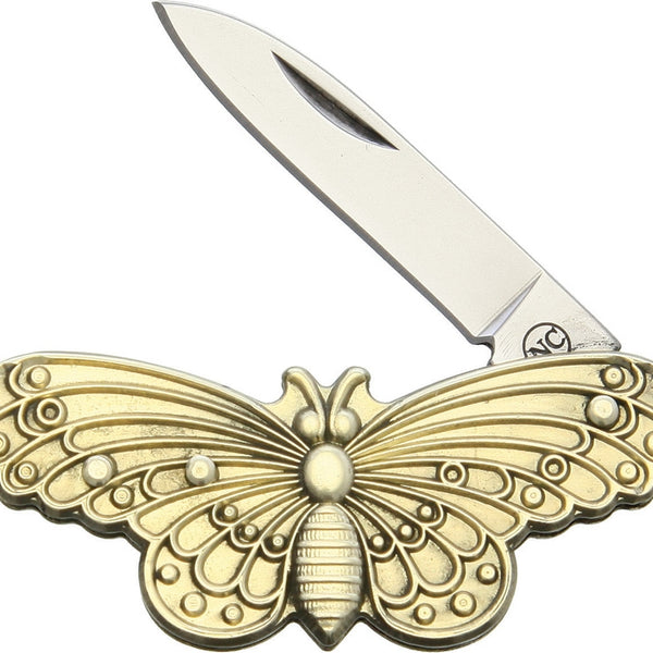 LIBER×GeekField_BuddyMat_MILKAHKI Kizer Silver Wing Knife Black/Gray Titanium Hand Brushed