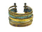 Patina and Gold Multi Cuff Bracelet