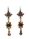 Tri-Metal Tribal Earrings