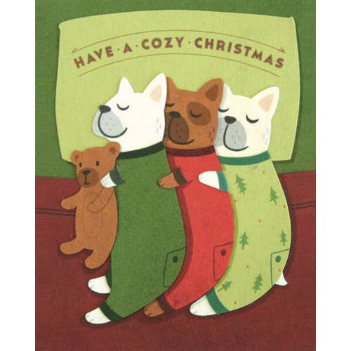 Cozy Dog Christmas Card