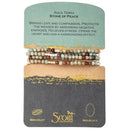 Stone Wrap Bracelet or Necklace