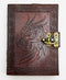 Celtic Dragon Leather Journal Metal Lock