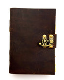 Soft Leather Journal with Tea Leaf Aged Paper