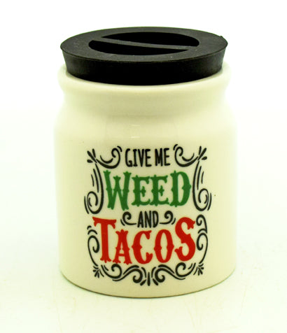 Weed & Tacos Stash Jar