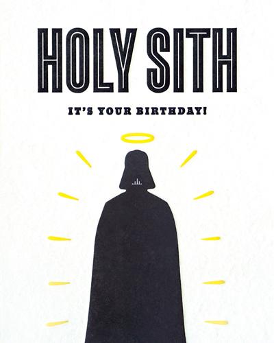 Holy Sith Birthday Card