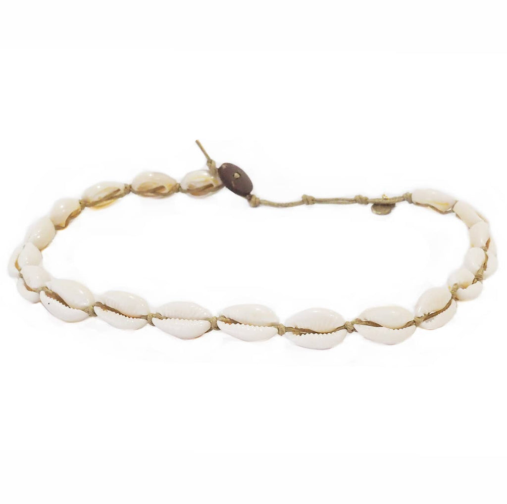 Cowrie Shell Wraps Cowry Shell Choker/Double Wrap – Sunbeam General Store