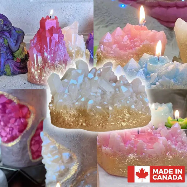Exclusive Gold Dipped Crystal Candles