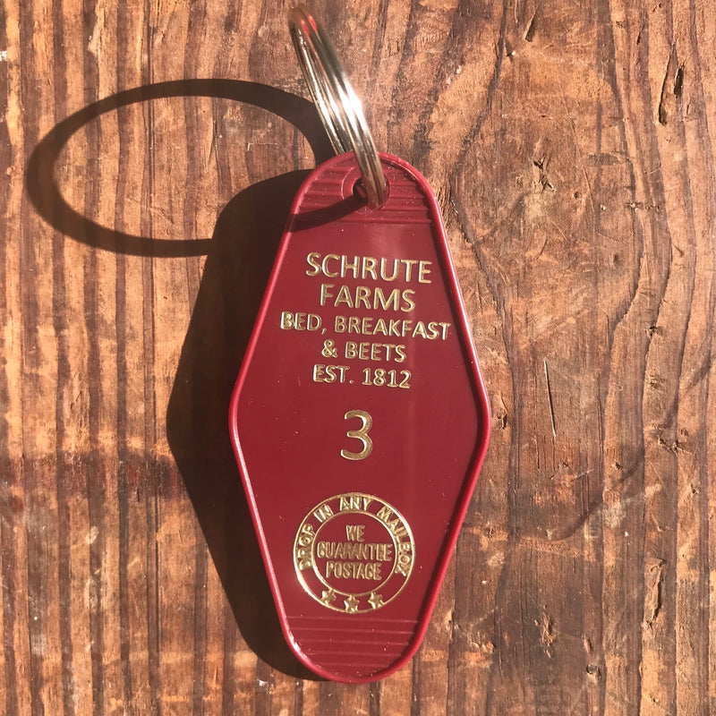 Schrute Farms Motel Key Fob