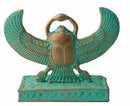 Winged Scarab double-sided Patina - 4"