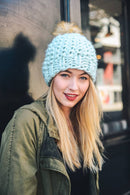 Oversized Chunky Pom Beanie