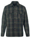 Men's Olive Flannel Wool Shirt
