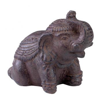 Elephant Stone Statue 5"