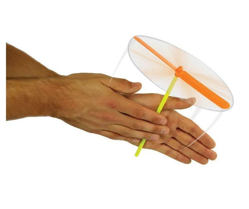 Hand Powered Helicopter Toy