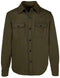 Men's Olive CPO Wool Shirt