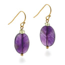 Classical Amethyst Drop Earrings