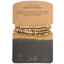 Stone Wrap Bracelet or Necklace