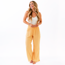 Wide Leg Cotton Pants - Sunrise