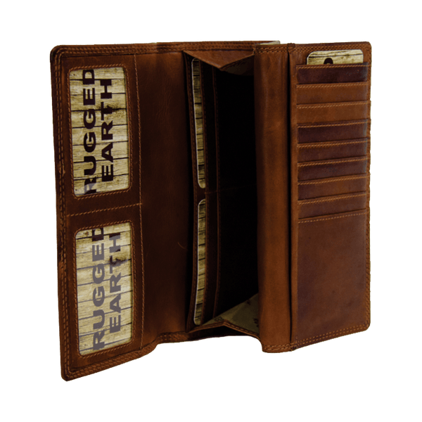 Rugged Earth Leather Ladies Wallet