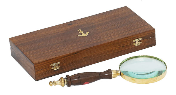 Magnifying Glass with Wooden Box