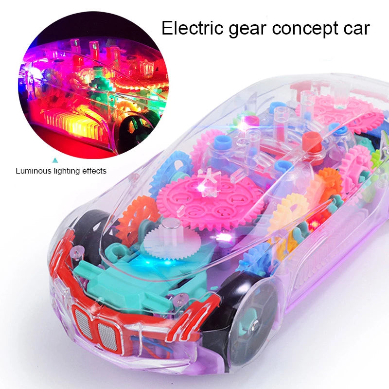Cool Lighting Transparent Car