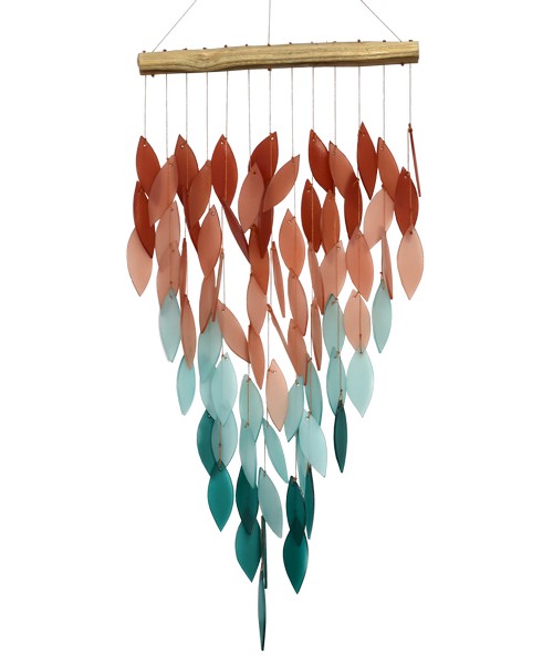 Coral & Teal Ombre Deluxe Waterfall Chime
