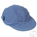 Kids Blue and White Striped Engineer Hat