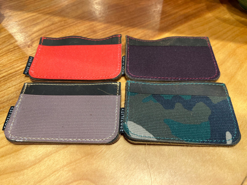 Leather Single Wallet — Sunbeam General Logo