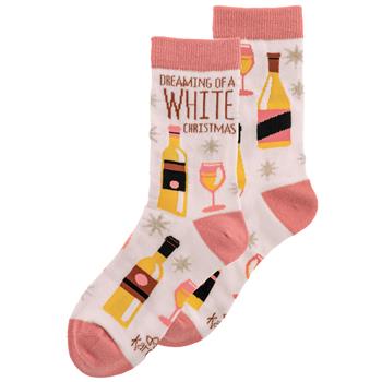 Holiday Socks White Christmas