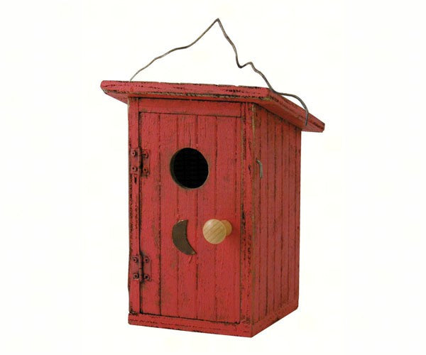 Songbird Essentials Bird Outhouse Red