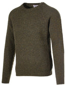 Men's Moss Ribbed Wool Crewneck Sweater