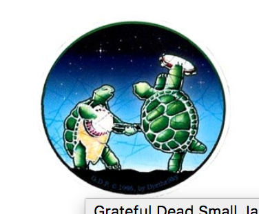 Grateful Dead Small Jammin' Turtles Sticker