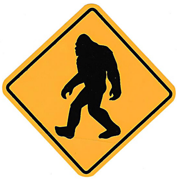 Bigfoot Crossing Sticker