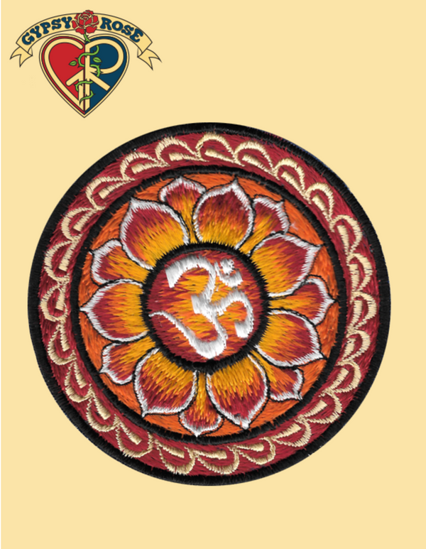 Om Flower Mandala Patch