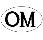 Om Oval Bumper Sticker – Sunbeam General Store