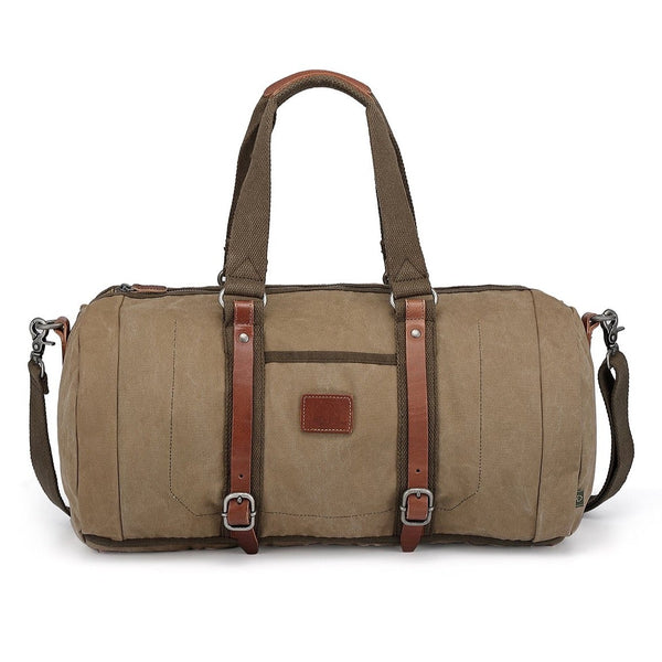 Forest Military-Inspired Canvas Weekender