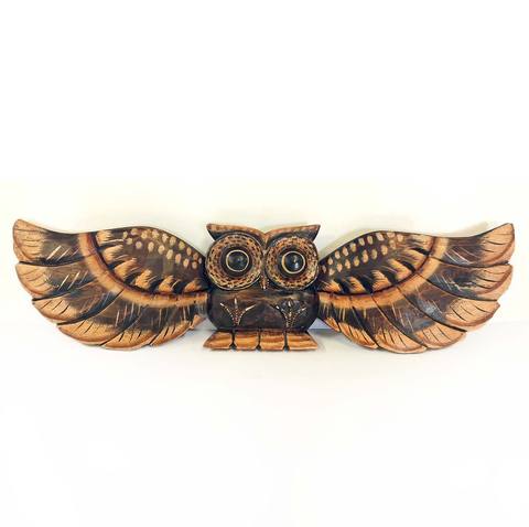Wooden Owl Wall Decor