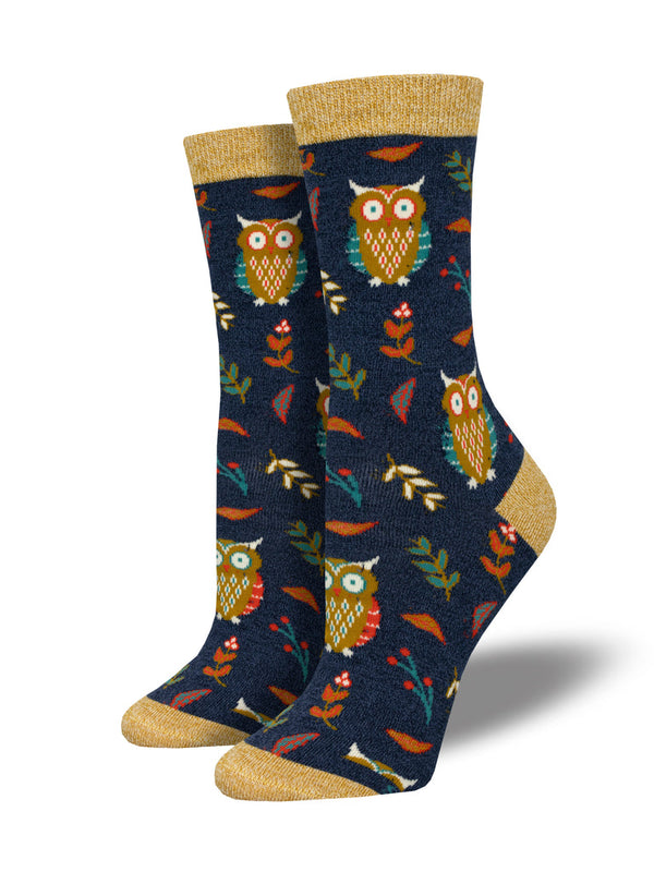 Cute Hoot Owl Bamboo Socks