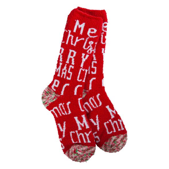 Merry Christmas Holiday Crew Socks