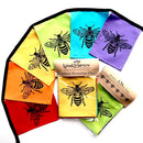 Wind Sparrow Honeybee rainbow colors flags