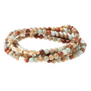 Stone Wrap Bracelet or Necklace