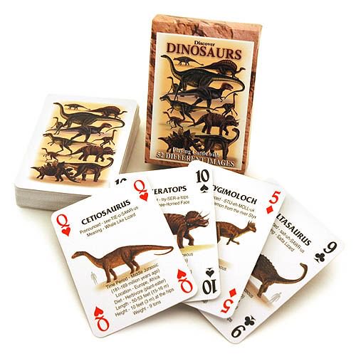 Discover Dinosaurs Playing Cards