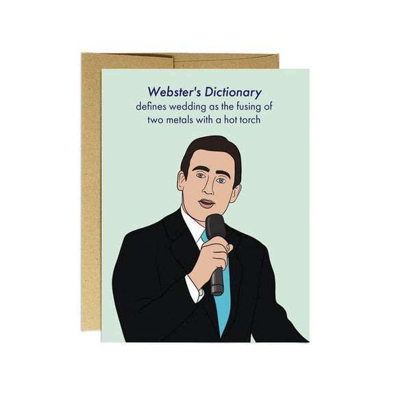 Michael  Scott Webster Dictionary Greeting Card