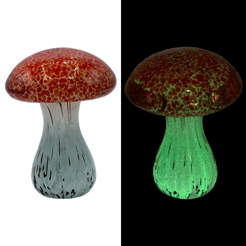 Glass Glow in the Dark Mushroom