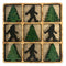 Wood Bigfoot & Pinetree Tic-Tac-Toe