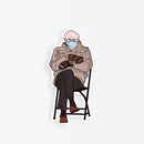 Bernie in Chair Sticker